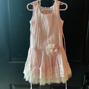 isabella & chloe pink girls dress